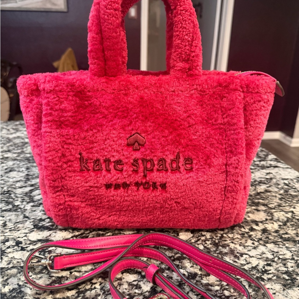Kate Spade Fuzzy Red Tote